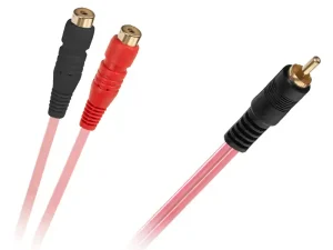 Cablu adaptor Y RCA la 2x RCA mama 0.2m Cabletech