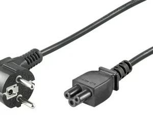 Cablu alimentare laptop 1.8m C5 la schuko 90 grade negru
