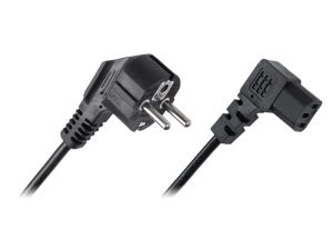Cablu alimentare PC 1.5m conectori la 90 grade Cabletech