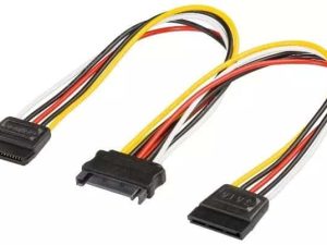 Cablu alimentare SATA mama - 2x SATA tata 0.2m