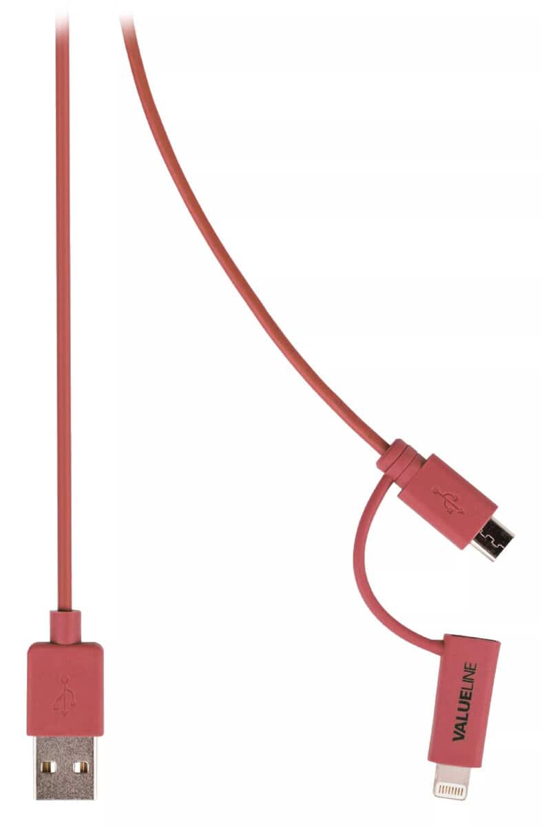 cablu-alimentare-si-sincronizare-rosu-usb-20-a-tata-micro-b-tata-cu-adaptor-lightning-1m-cupru-valueline