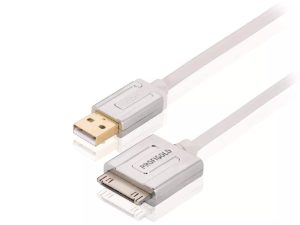 Cablu Apple iPad iPhone - USB de inalta calitate 1m alb Profigold