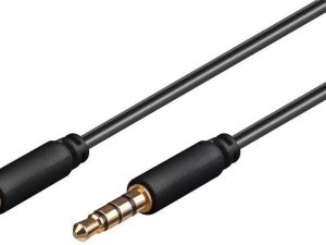 Cablu AUDIO AUX JACK 3.5 mm 4 contacte tata-tata 3m GOOBAY