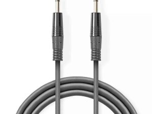 Cablu audio balansat Jack Stereo 6.35 mm tata - 6.35 mm tata 1.5m gri Nedis