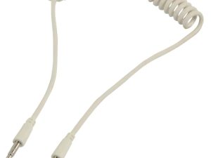 Cablu audio JACK spiralat 3.5 mm stereo tata la 3.5 mm stereo tata 1m Valueline
