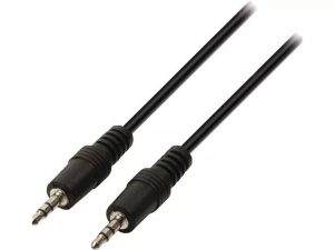Cablu audio Jack Stereo 3.5 mm tata - Jack Stereo 3.5 mm tata negru 2m Valueline