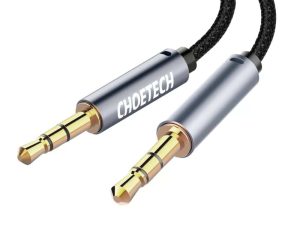 Cablu audio jack stereo Choetech AUX002 3.5 mm tata - 3.5 mm tata 1.2m negru