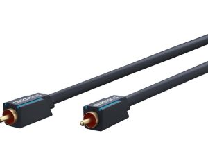 Cablu audio-video Profesional 1x RCA tata-tata 10m 75ohm OFC cupru dublu ecaranat AWG24 aurit Clicktronic 70449
