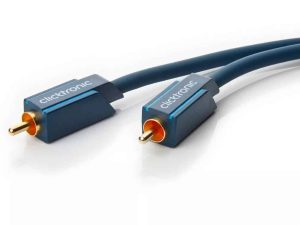 Cablu audio-video Profesional 1x RCA tata-tata 3m 75ohm cupru AWG23 aurit Clicktronic