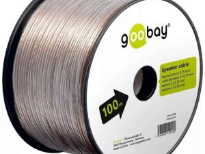 Cablu boxe 2x0.75mm transparent CCA Goobay 15018