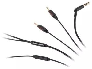 Cablu casti cu microfon Jack - 2x Jack 1m Kruger&Matz
