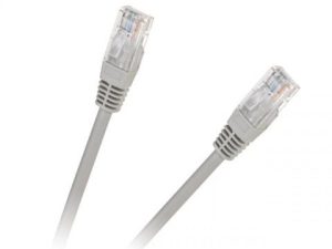 Cablu CAT5e UTP 5m patchcord retea CCA 2x RJ45 neecranat gri