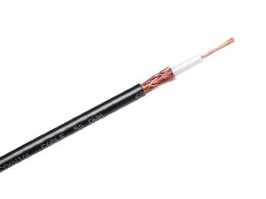 Cablu coaxial H155 50 ohm cupru exterior 5.4mm din PVC 1m Cabletech
