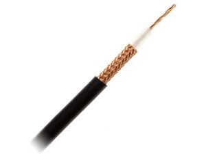 Cablu coaxial H155 WLAN cupru 5.4mm PVC negru Cabletech