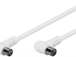 Cablu coaxial Profesional cu mufe cotite 5m Goobay