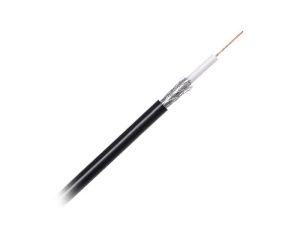 Cablu coaxial RG58 50 ohmi 5mm PVC negru Cabletech