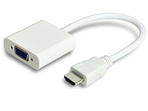 Cablu convertor HDMI la VGA mama 1920x1080p alb