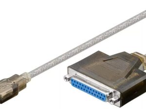 Cablu convertor USB la Paralel 25 pini 1.5m Windows 10 Goobay