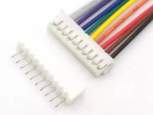 Cablu cu conectori 10pini JST pas 2.54mm mama + tata PCB