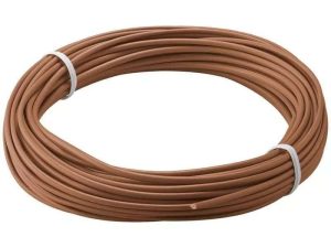 Cablu cupru multifilar izolat 10m maro 1x0.14mm Goobay