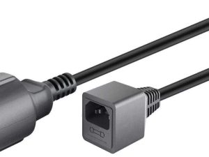 Cablu de alimentare UPS SCHUKO cu conector de siguranta 0.2m Goobay