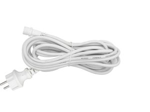 Cablu de conectare la retea 5m alb pentru instalatii luminoase Home KSHW5