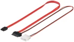 Cablu de date HDD SATA 2in1 + adaptor de alimentare 1.5Gbit/s/3 0.3m 95713 Goobay