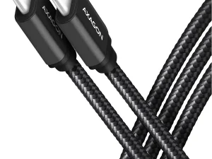 Cablu de date / incarcare AXAGON BUCM3-CM15AB USB-C la USB-C 3.2 Gen1 1.5m PD 60W 20V/3A