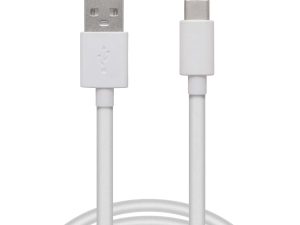 Cablu de date/incarcare USB-USB Type C alb 2m invelis siliconic delight 55550WH-2