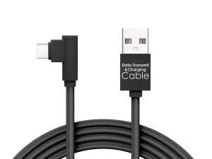 Cablu de date USB - USB Type C Gamer executie 90 negru 2m 2A Delight