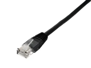 Cablu de retea UTP Well cat5e patch cord RJ45 2m negru UTP-0008-2BK-WL