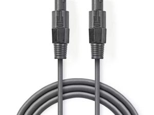 Cablu difuzor 2.5mm SPEAKON 2-pini mama 10m gri Nedis