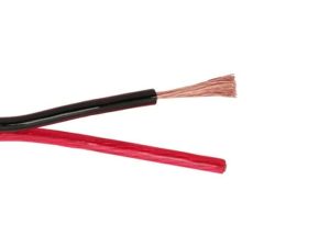 Cablu difuzor 2x2.5mm OFC CCA rosu-negru transparent 1m NEXUS 20025