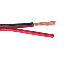 Cablu difuzor 2x4mm OFC CCA rosu-negru transparent 1m NEXUS 20021