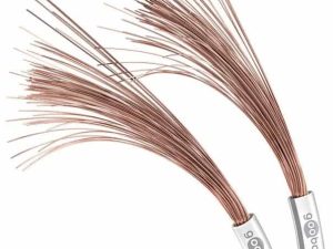 Cablu difuzor alb 2x0.75mm OFC cupru fara oxigen Goobay 15103