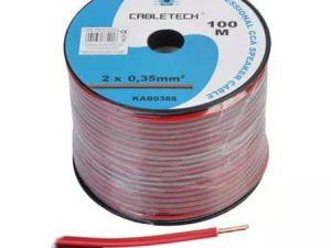 Cablu difuzor CCA 2x0.35mm rosu/negru Cabletech KAB0388