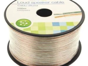 Cablu difuzor CCA transparent 2x0.50mm Well LSP-CCA0.50TT-100-WL