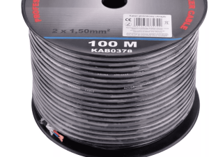 Cablu difuzor PROFESSIONAL rotund izolat 2x1.5mm Cupru + fire bumbac 7.2mm AZUSA