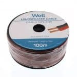Cablu difuzor rosu/negru 2x0.35mm CCA Well LSP-CCA0.35BR-100-WL