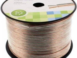 Cablu difuzor transparent 2x2mm CCA Well LSP-CCA2.00TT-100-WL