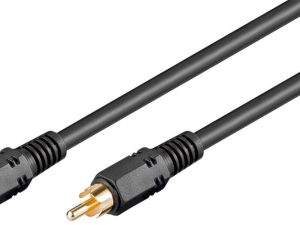 Cablu digital audio coaxial RG59 RCA S/PDIF 10m tata-tata Goobay 50337