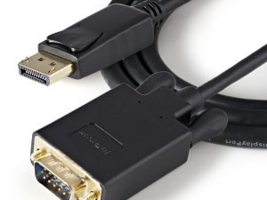 Cablu DisplayPort V1.2 la VGA 5m tata-tata negru CABLU-DP-VGA5