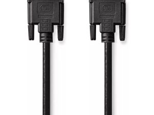 Cablu DVI-D 24+1-Pin tata - DVI-D 24+1-Pin tata 3m negru Nedis