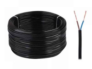 Cablu electric OMY 2x0.75 300V negru Cabletech