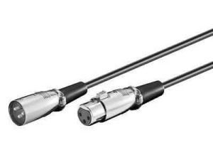 Cablu extensie XLR la XLR mama 2m Goobay