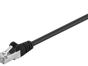 Cablu FTP negru CAT5e 0.5m Goobay