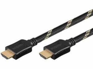 Cablu Hdmi 1.5m 2.0v Ethernet 3D manta bumbac Goobay