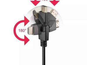 Cablu HDMI 360 5m v1.4 Ethernet 3D 4K UltraHD 2160p 30Hz Goobay