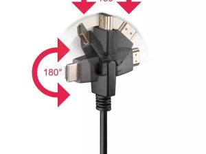 Cablu Hdmi 360 grade 2m 2.0v Ethernet 3D Goobay