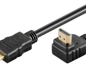Cablu HDMI2.0v cu ethernet 19p tata - HDMI 19p tata 90 aurit OFC 5m WELL